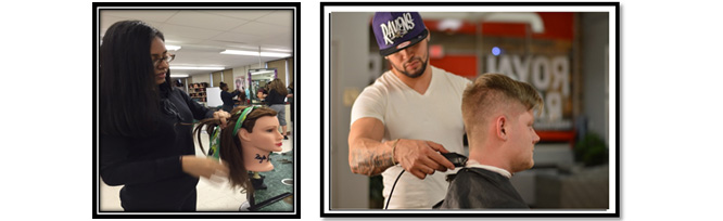 Cosmetology and Barbering Students