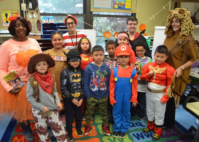 Students dressed as their favorite characters