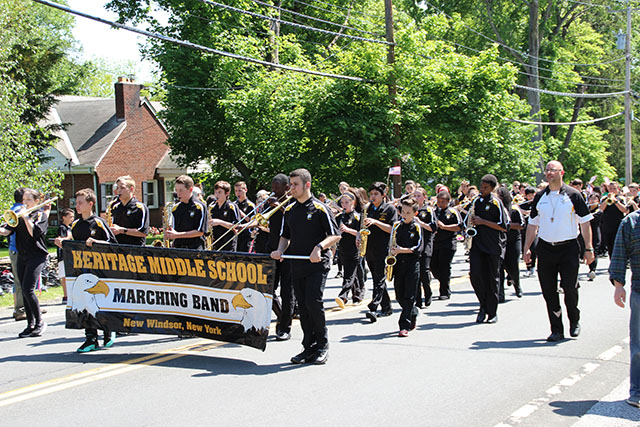 HMS Band during the New Windsor Memorial Day Parage