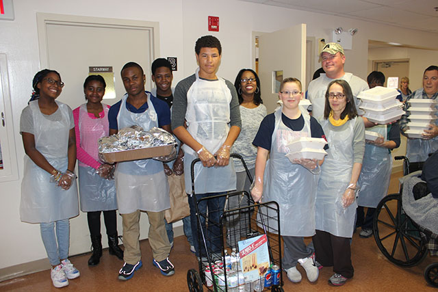 Group photo of student volunteers