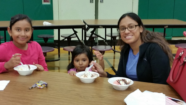 Families at the ice cream social 2