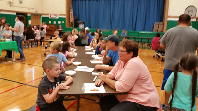 Families at the ice cream social 3