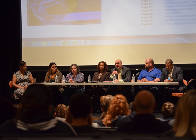 Panel discussion at the College Fair