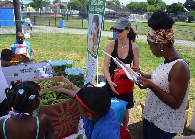 People gather for the first Summer Meals Kickoff Photo 9