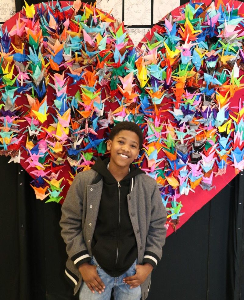 Elisha McLymore, 7th grade “A blood donation to another couple if one of them is in need to help them keep their loved one alive.”