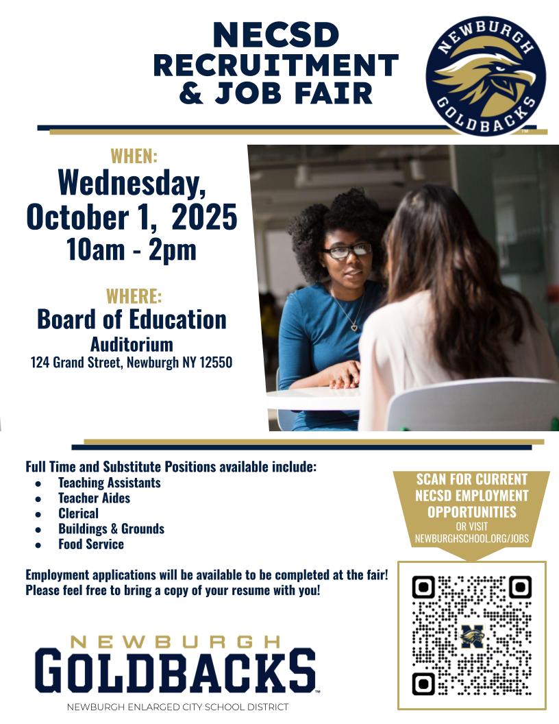 Thumbnail for NECSD Recruitment and Job Fair - October 1, 2025