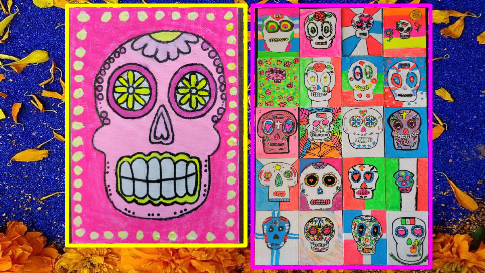 Thumbnail for Heritage Celebrates Heritage with our Annual Sugar Skull Glow in the Dark Project!