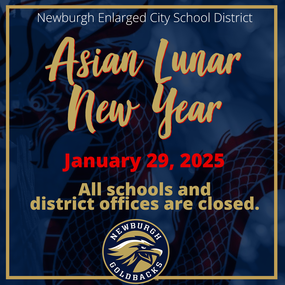 Thumbnail for Schools and District Offices Closed | Asian Lunar New Year