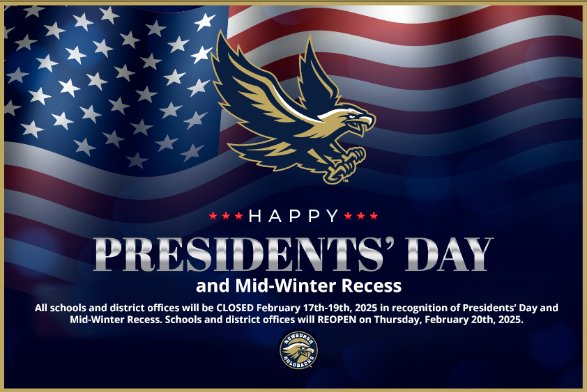 Thumbnail for REMINDER! District Closed | Presidents' Day & Mid-Winter Recess