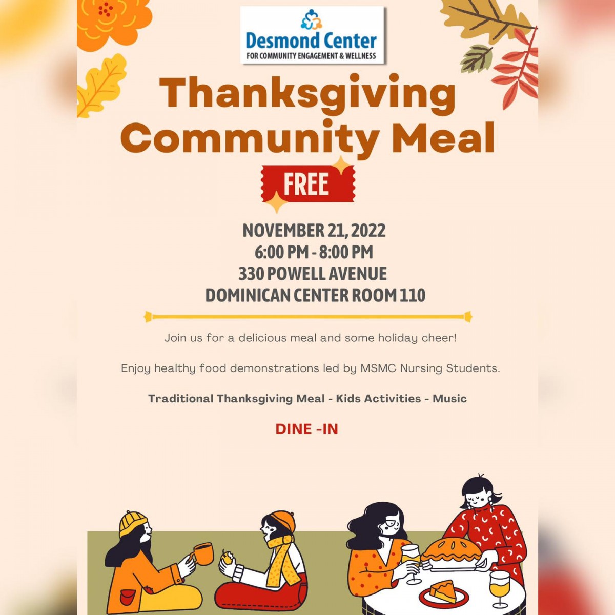 Thanksgiving MSMC Community Meal